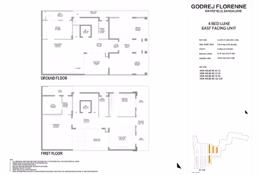 Godrej Florenne 4 Bed Luxe Floor Plan